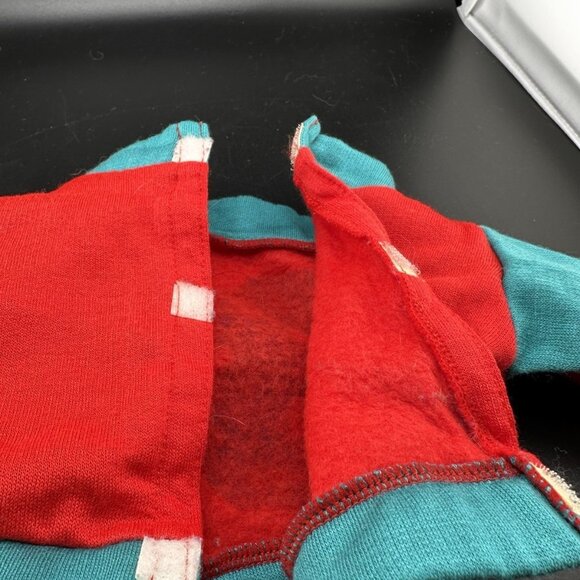 Vtg Cabbage Patch Kids Red Turquoise Green 31 Track Suit 1983 Coleco Shirt Doll - Picture 4 of 8